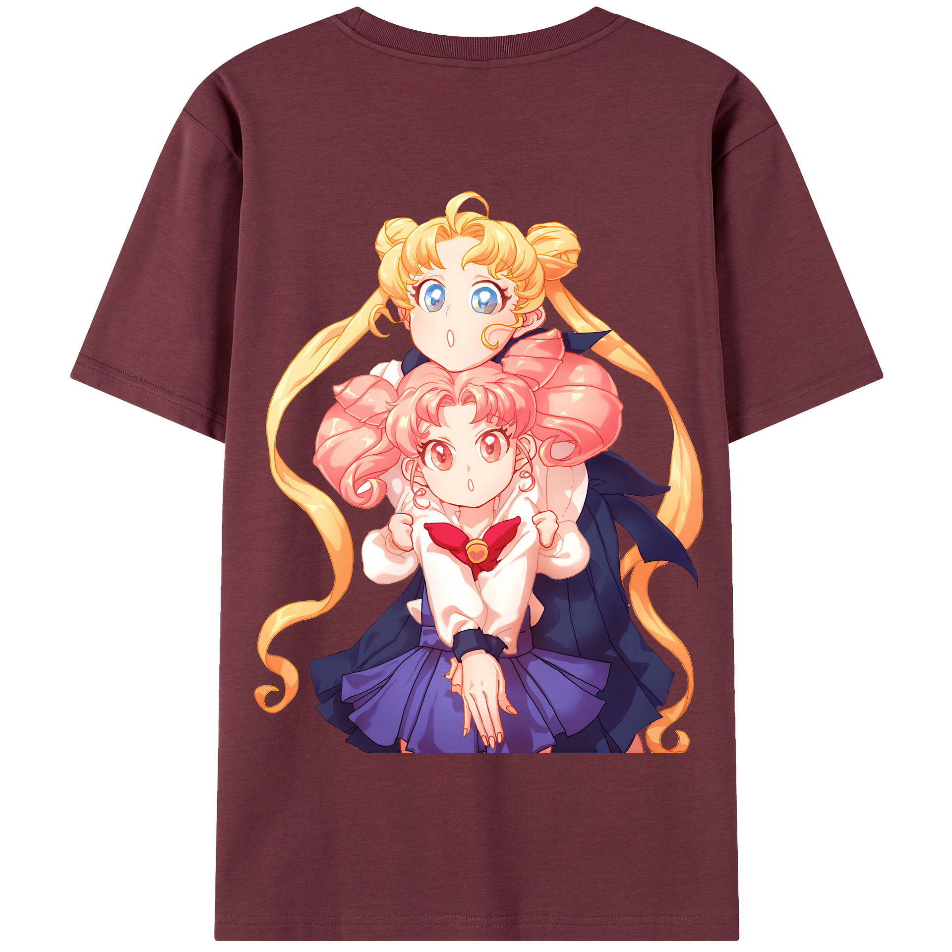 （画像用） 美少女戦士セーラームーン 愛野 美奈子 あいの みなこ Sailor Moon Aino Minako 綿100％半袖Tシャツ（背面プリント）